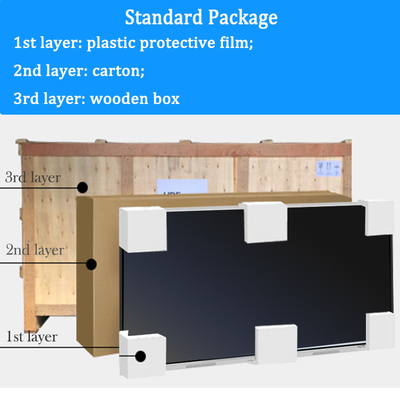 98 Inch Touch Screen Monitor For Conference Room Frosted Glass Material