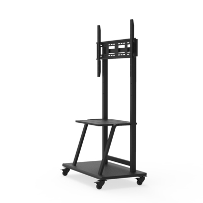 Rolling Mobile TV Cart 75 Inch For Classroom Exhibition Hall
