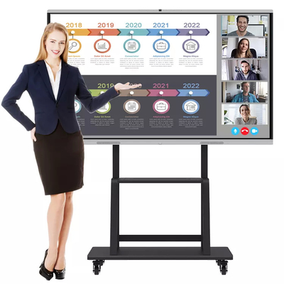 4K UHD écran plat interactif futé d'affichage à cristaux liquides d'affichage interactif de 98 pouces